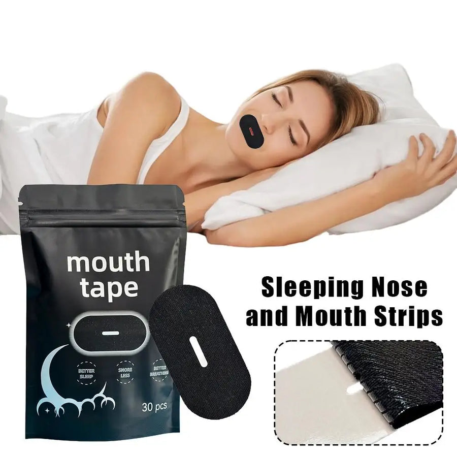 Mouth Tape for Sleeping – Elastic Breath Correction Tape, Stops Snoring, Forms Healthy Habits