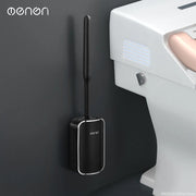 Wall-Mount Quick Drain Toilet Brush Set