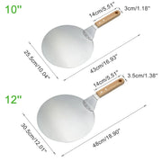 Stainless Steel Pizza Peel with Wood Handle