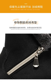 Winter Women Boots Fashion High-top Cotton Shoe Non Slip Wedges Platform Booties Mid-calf Snow Boots Warm Winter Boots for Women