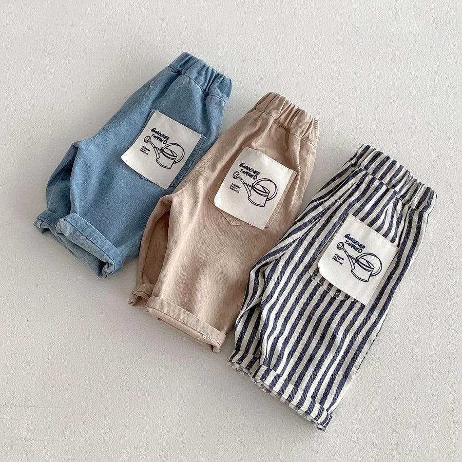 Toddler Boys Denim Pants – Soft Korean Style Casual (Ages 0-5)