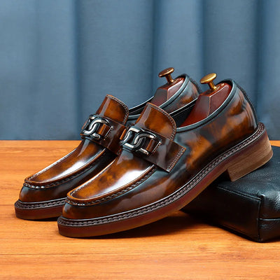 Men's Genuine Leather Loafers – Dress Shoes