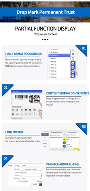 WILLITA 25.4mm Portable Handheld Inkjet Tij Printer Gun For Logo Expiry Date QR Barcode Batch Numbers Label Machine S10