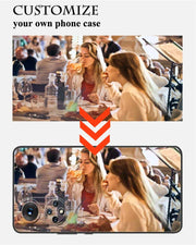 Custom Phone Cases For iphone 16 e 14 Pro Max 13 Mini 15 Plus Glass Silicone Cover Customized Photo Personalized Pictures Fundas