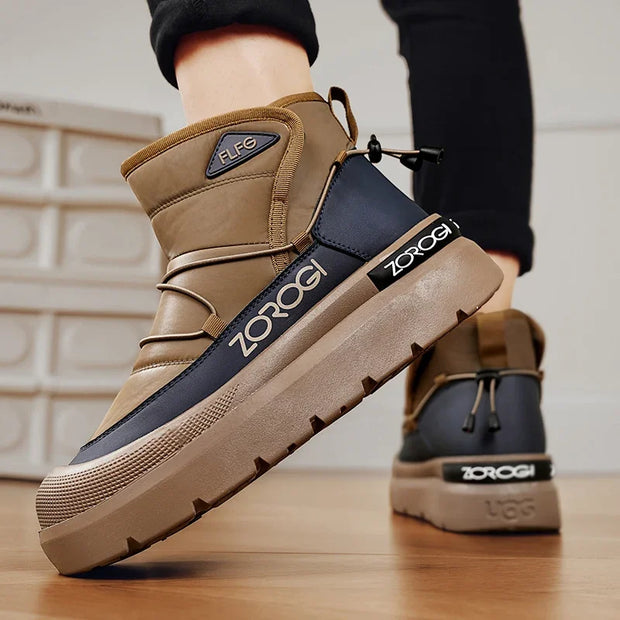 Winter Boots for Men Add Velvet Men's Sneakers Ankle Boots Soft and Comfortable Sports and Leisure Wear-resistant Non-Slip New