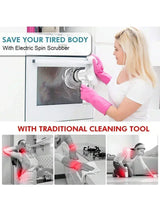 Cordless Electric Spin Scrubber – for Bathroom & Kitchen, with Brush Heads