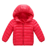 Winter Kids Warm Down Coats Autumn Children Cotton-Padded Jackets Boys Girls Clothing Baby Hooded Outerwear 3-12 Years