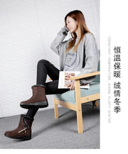 Winter Women Boots Fashion High-top Cotton Shoe Non Slip Wedges Platform Booties Mid-calf Snow Boots Warm Winter Boots for Women