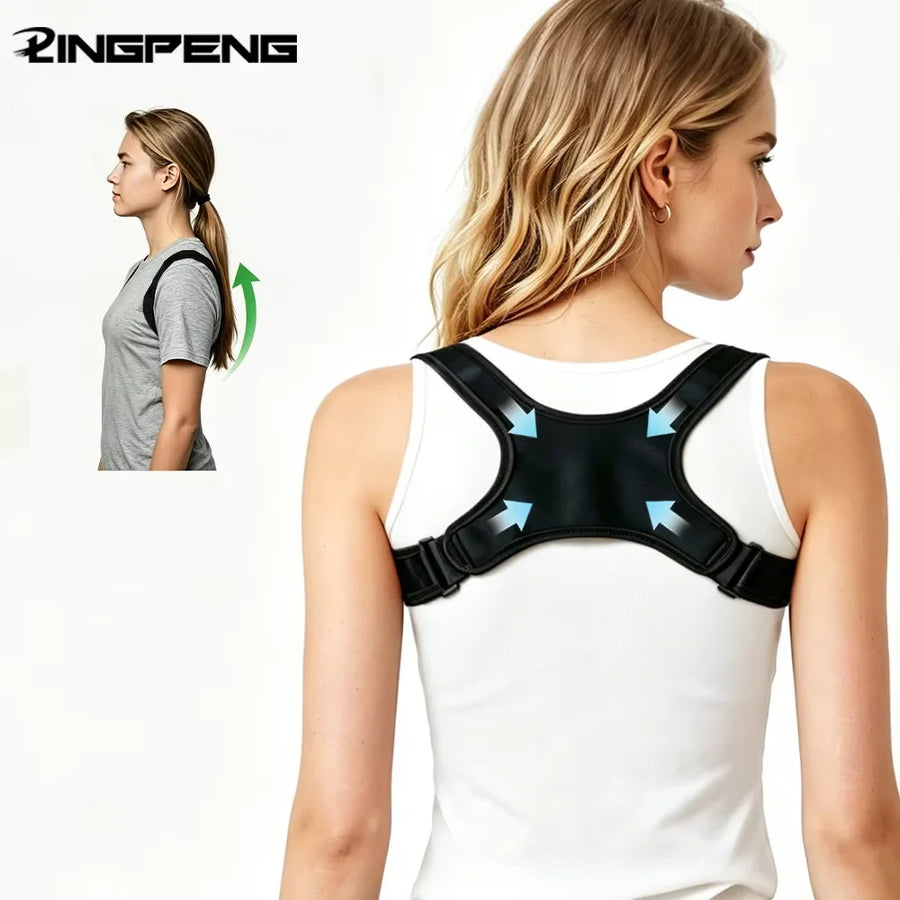 Posture corrector back brace front view
