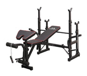 Multi-Function Barbell Weight Lifting Power Rack Adjustable Bench Gym Fitness Equipment Strength Dumbbell Bench