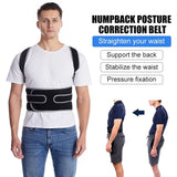 Posture Corrector for Back Pain – Adjustable Brace for Upper & Lower Back, Lumbar Support