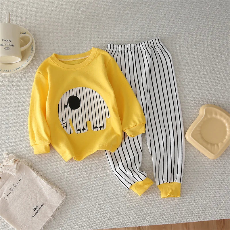 Kids' Cotton Clothing Set – Autumn/Winter for Boys & Girls