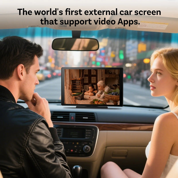 OTTOCAST CarPlay Screen 9.0" INCH 4K Car Touch Screen Wireless Carplay Android Auto Radio DVR GPS Video Built-in Youtube Netflix