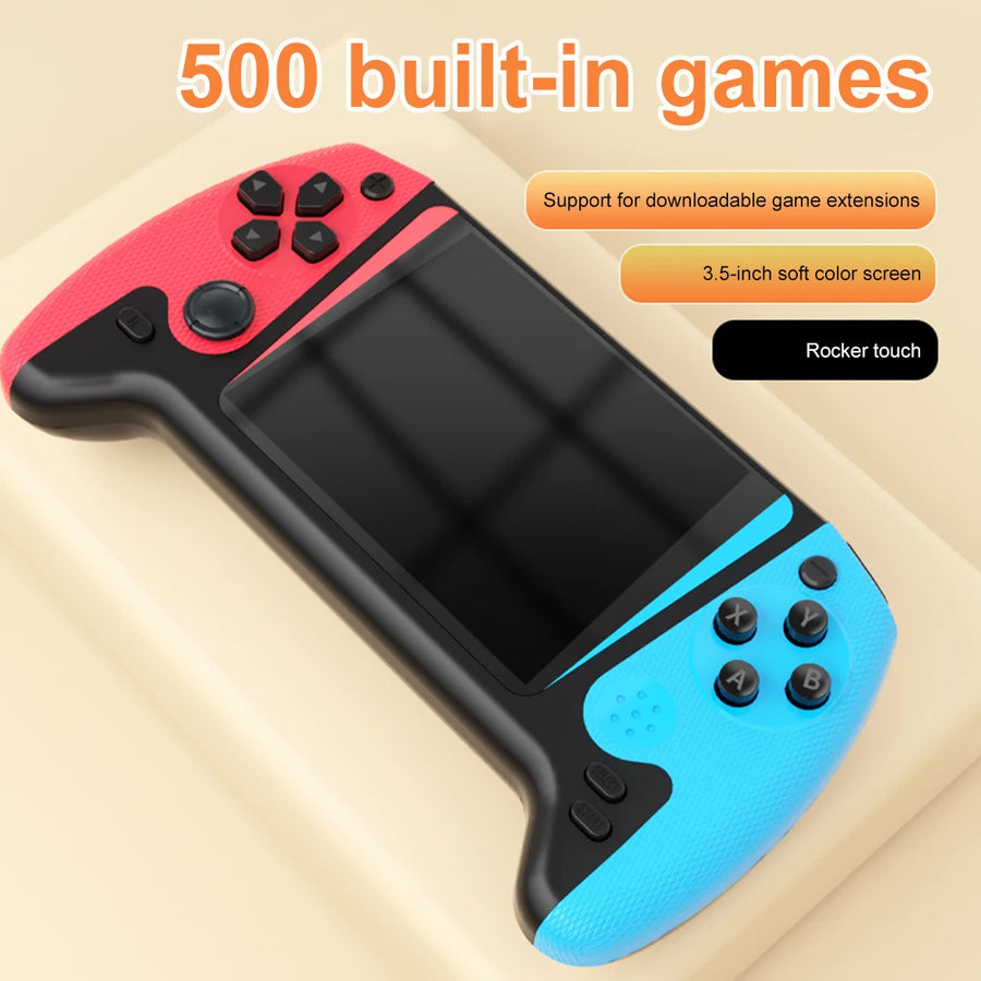 Retro Handheld Game Console, 500 Built-in Games, 3.5-Inch LCD, TV Output