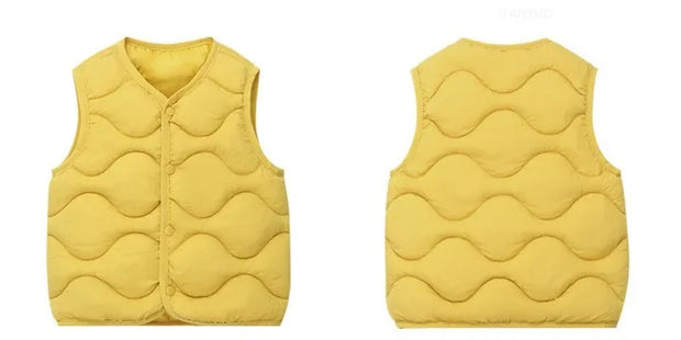 2025 Winter Outdoor Clothes For Children Vests & Vests Winter Kids Boy Girl Clothes Outerwear Infant Life Jacket Waistcost