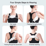 Adjustable Posture Corrector – Back Support Shoulder Belt, Straightens Spine, Corrects Posture