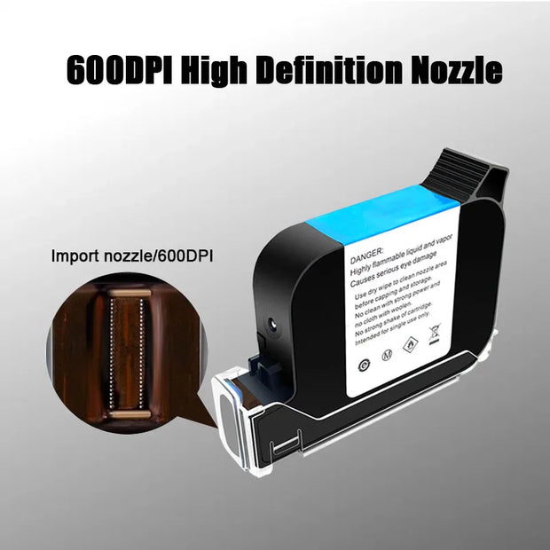 42ml 2588/2588+ Eco Solvent Ink Cartridge Thermal Handheld Printer Ink Cartridge For Portable Expiry Date 12.7mm Inkjet Coder