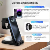 3-in-1 Wireless Charger – Desktop Charging Stand for iPhone, iWatch & Earbuds