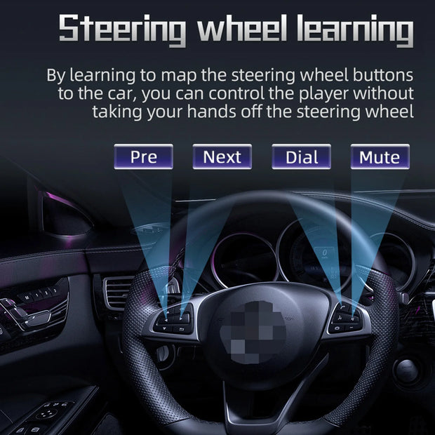 7 Inch Car Stereo MP5 Player Touchcreen BT AM/FM Radio Receiver with Android Auto Carplay Support Hands-Free Calling USB Charge