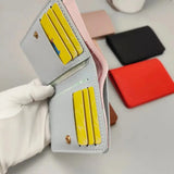 Slim PU Leather Wallet, Ultra-Thin Card Holder for Men and Women
