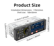 Touch Screen Car Radio, MP5 Player, Bluetooth, Hands Free, Audio, USB, TF, 7 Colors Lighting, Stereo System, Head Unit, 7805C