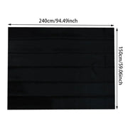 Removable 100% Light Blocking Darkest Window Cloth DIY Total Blackout Glass Privacy Darkening Window Tint Black Window Sticker