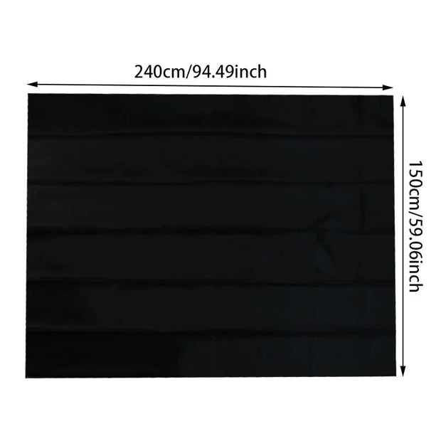 Removable 100% Light Blocking Darkest Window Cloth DIY Total Blackout Glass Privacy Darkening Window Tint Black Window Sticker