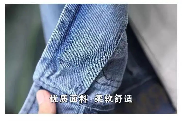 Boys Casual Clothing Set, Jacket and Jeans Two-Piece for Spring and Autumn