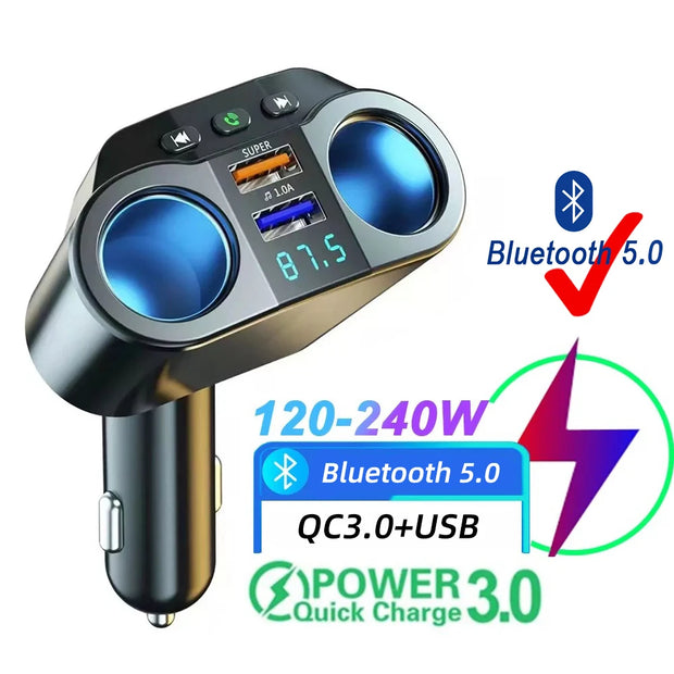 Fast Car Charger with Dual USB Ports