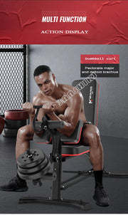 New Upgraded Multi-function Weightlifting Bench, Home Abdominal Waist Fitness Bench, Dumbbell Training Auxiliary Stool