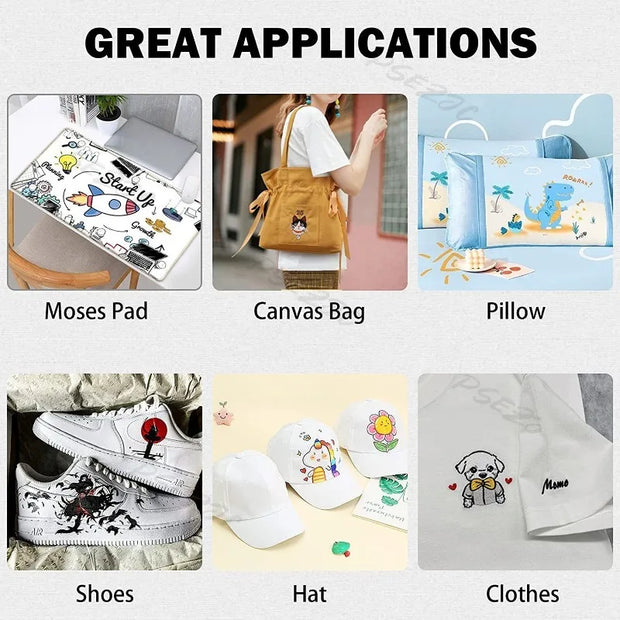 Mini Hot Press Machine DIY Portable T-shirt 3-speed Household Clothing Hats Shoes Socks Household Items Hot Press Draw