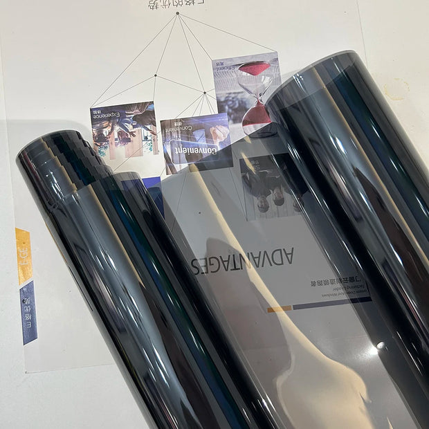 50cmx3m Car Window Privacy Tint Film Auto Vinyl Anti Look Glass Sticker Foils Ceramic Summer Solar UV Protector Mirror Films