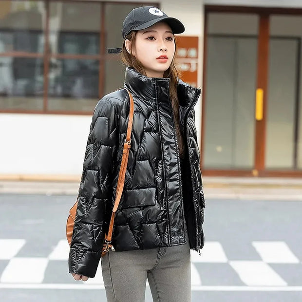 Winter Clothes Women Parkas Jacket 2023 New Women Fashion Solid Thick Short Coats Coats for Women Winter Coat Women