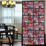 Privacy Window Film – Stained Glass, Static Cling, No Glue