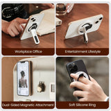 Magnetic Phone Stand for Desk – Double-Sided Rotating Holder for iPhone 17/16, MagSafe