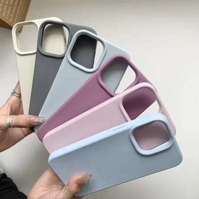 Liquid Silicone Phone Case – Shockproof for iPhone 6-15 Series