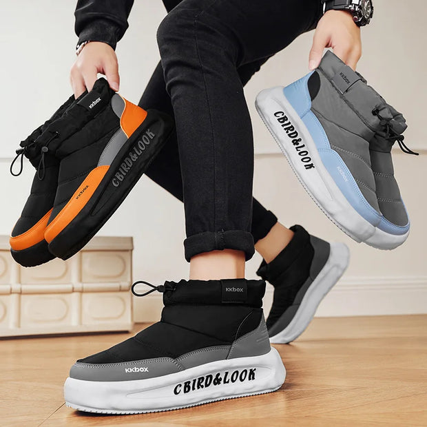 Winter Boots for Men Add Velvet Men's Sneakers Ankle Boots Soft and Comfortable Sports and Leisure Wear-resistant Non-Slip New