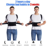 Posture Corrector for Back Pain – Adjustable Brace for Upper & Lower Back, Lumbar Support