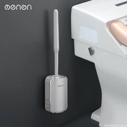 Wall-Mount Quick Drain Toilet Brush Set