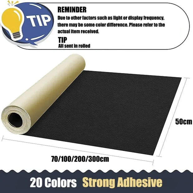 Self Adhesive Leather Repair Patch Artificial Leather Subsidies for Repair Sofa Motorcycle Seat Cushion Car Interior Furniture