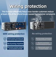 Touch Screen Car Radio, MP5 Player, Bluetooth, Hands Free, Audio, USB, TF, 7 Colors Lighting, Stereo System, Head Unit, 7805C