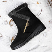 Winter Women Boots Fashion High-top Cotton Shoe Non Slip Wedges Platform Booties Mid-calf Snow Boots Warm Winter Boots for Women
