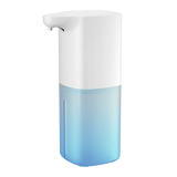 White and blue gradient automatic foaming soap dispenser on white background — touchless 350ml