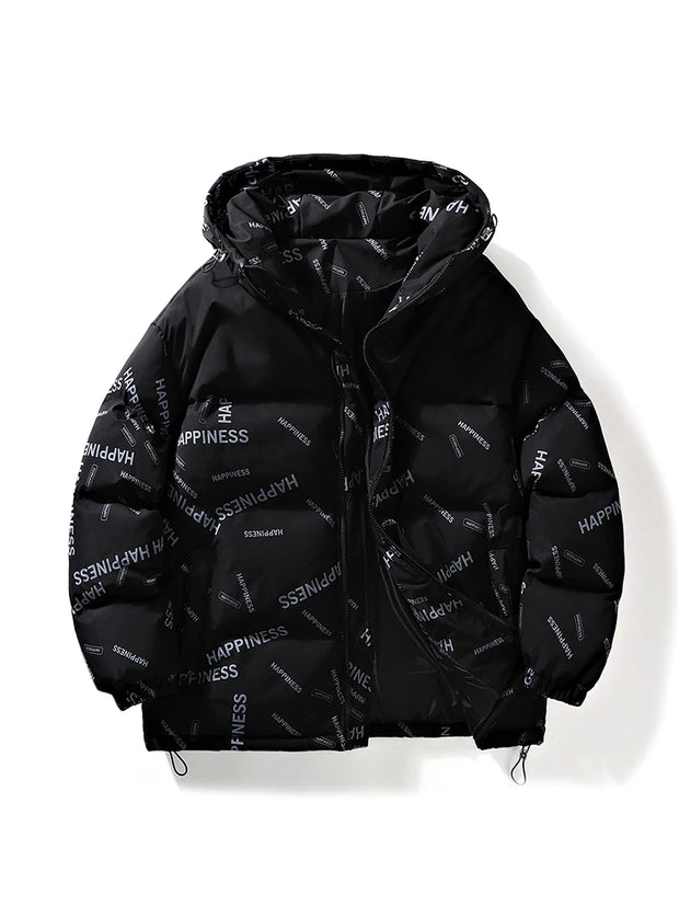 Winter Men Clothes New Parkas Cotton Padded Men Coat Winter Thick Warm Hooded Men Overcoat Teenagers Padded Jacket Down Jacket