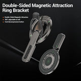 MagSafe Phone Grip Stand – 3-in-1 Magnetic Finger Ring Holder, Double-Sided Magnet