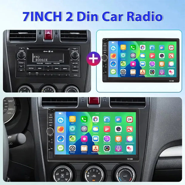 MTIJIEY 7inch 2din Radio Stereo Touch Screen Automotive Multimedia Bluetooth USB TF FM Radio Autoradio Car MP5 Player