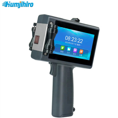 HUMJIHIRO Portable Thermal Inkjet Printer 12.7mm Unencrypted Handheld Inkjet Printer Variable QR Barcode Logo Expiry Date