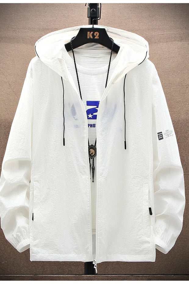 2025 Summer Hooded Jacket Men Women Sun Protection Clothing Fishing Hunting Clothes Quick Dry Skin Windbreaker