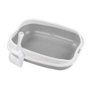 Semi-Enclosed Spatter-Proof Cat Litter Box
