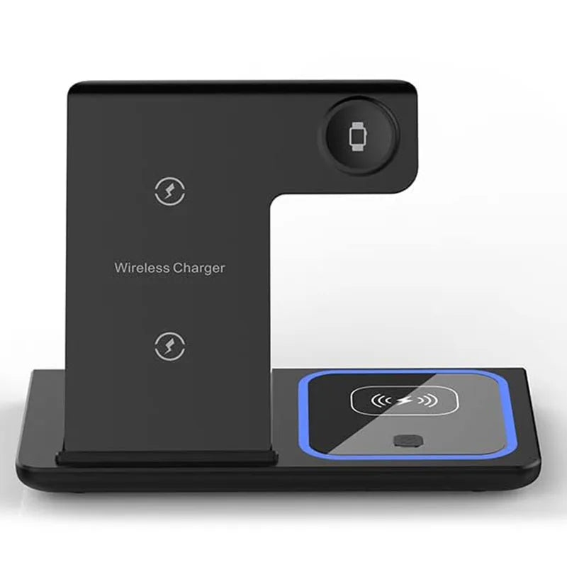 30W Foldable 3-in-1 Wireless Charging Station, Fast Charger for iPhone and Apple Watch